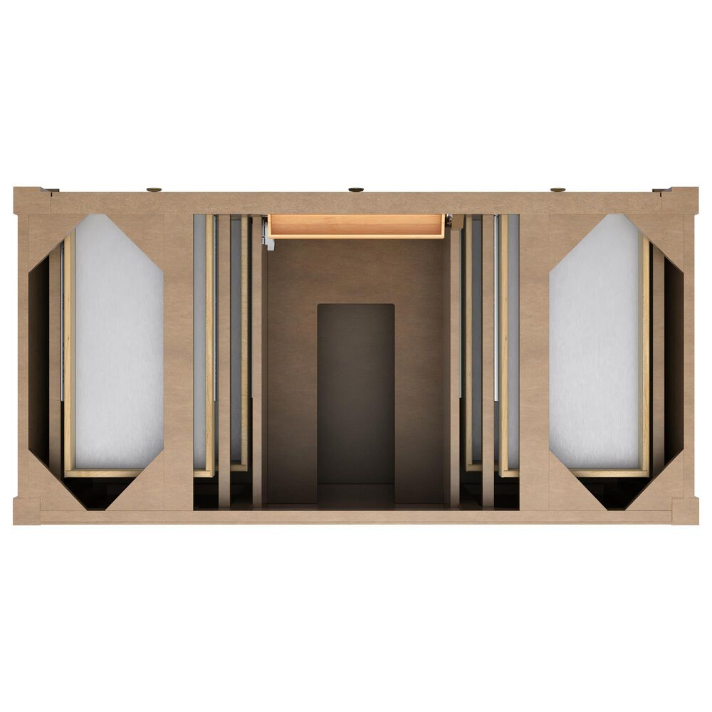 James Martin Brittany 48" Single Bathroom Vanity in Pecan with 3 cm Eternal Jasmine Pearl Silestone Top and Rectangular Sink, , large