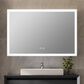 Lexora Home Aurorium 48" x 32" LED Vanity Mirror in White, , large