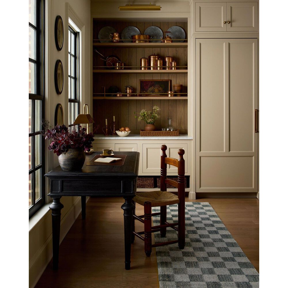 Chris Loves Julia x Loloi Calvin Blue and Ivory 2'7" x 7'6" Runner, , large