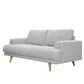 37B Charles Loveseat in Fancy Gray, , large