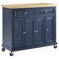 Crosley Furniture Madison Kitchen Cart in Navy, , large