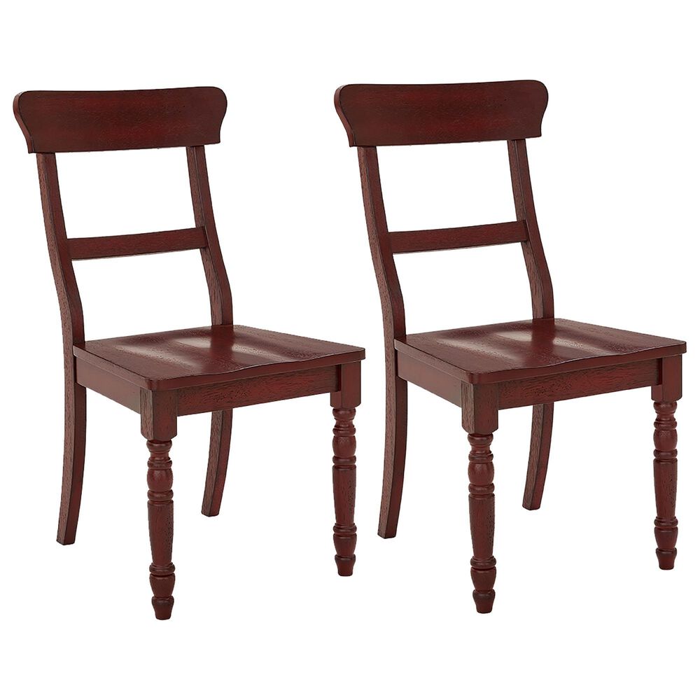 Tiddal Home Savannah Court Dining Chair in Antique Red (Set of 2), , large