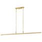 Corbett Lighting Cortina 1-Light Linear in Vintage Brass, , large