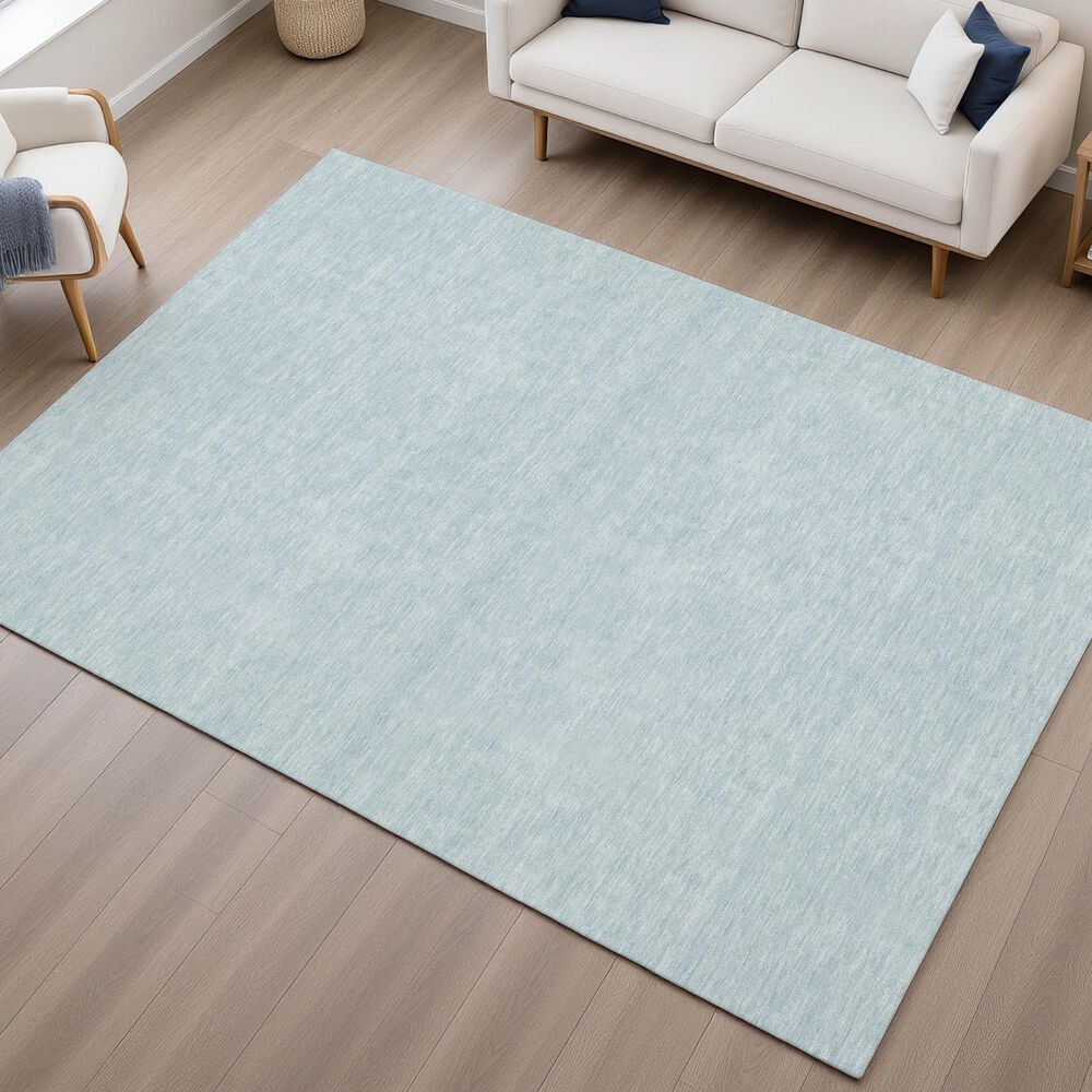 Dalyn Rug Company Soft Essentials Solid Sky 5' x 7'6" Area Rug, , large