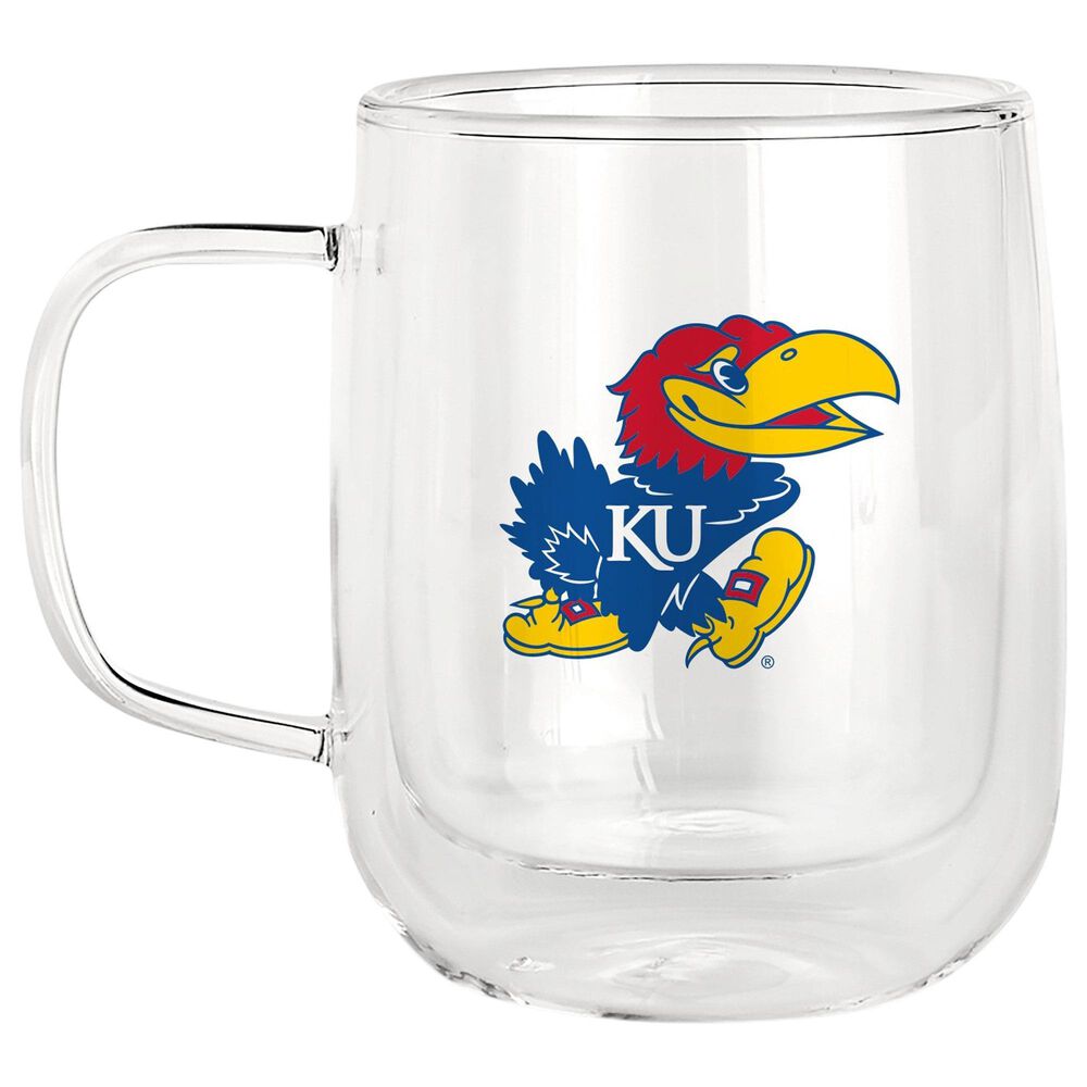 Valiant Gifts Kansas Landmark Glass Mug in Blue and Red, , large