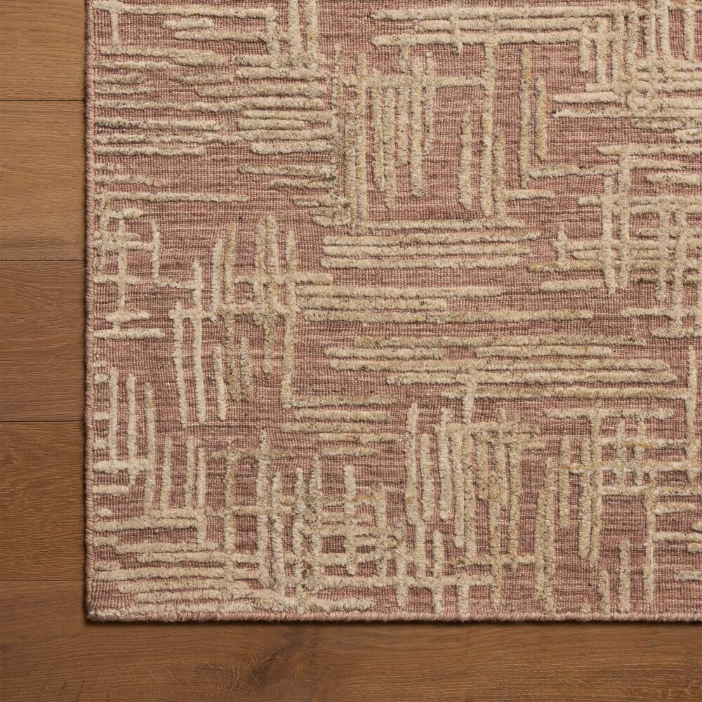 Loloi Woodriff Brick and Natural 8'6" x 11'6" Area Rug, , large