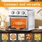 HOMLUX 13 Qt Air Fryer Toaster Oven in Silver, , large