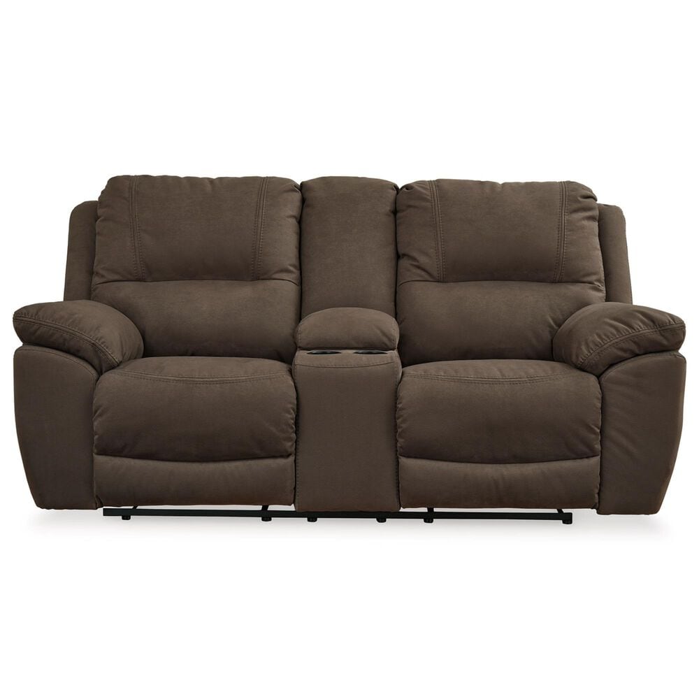Ashley Next-Gen Gaucho Manual Reclining Loveseat with Console in Espresso, , large
