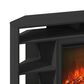 HOMLUX 47" Conner TV Stand with No Heat Electric Fireplace and 6 Open Shelves in Americano, , large