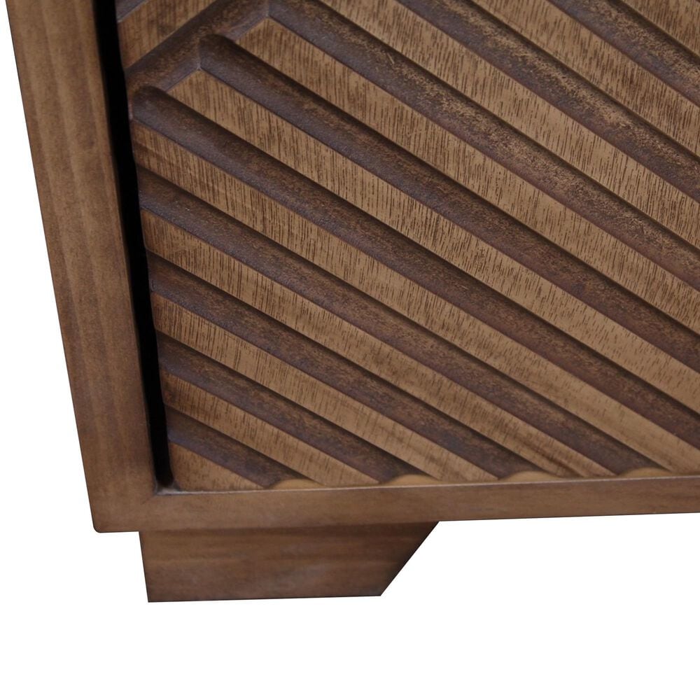 Sunset Bay Pyramid 76" TV Console in Medium Oak, , large