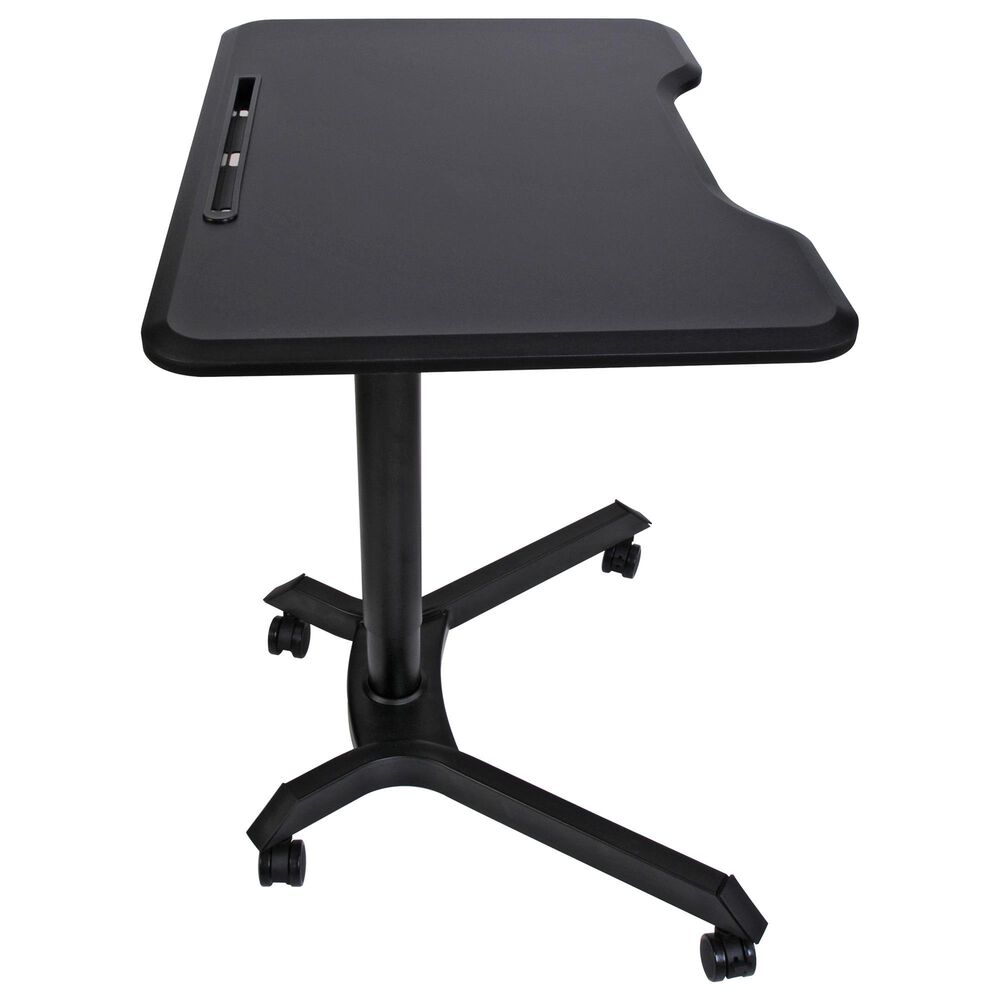 HP Adjustable Sit/Stand Laptop Desk in Black, , large
