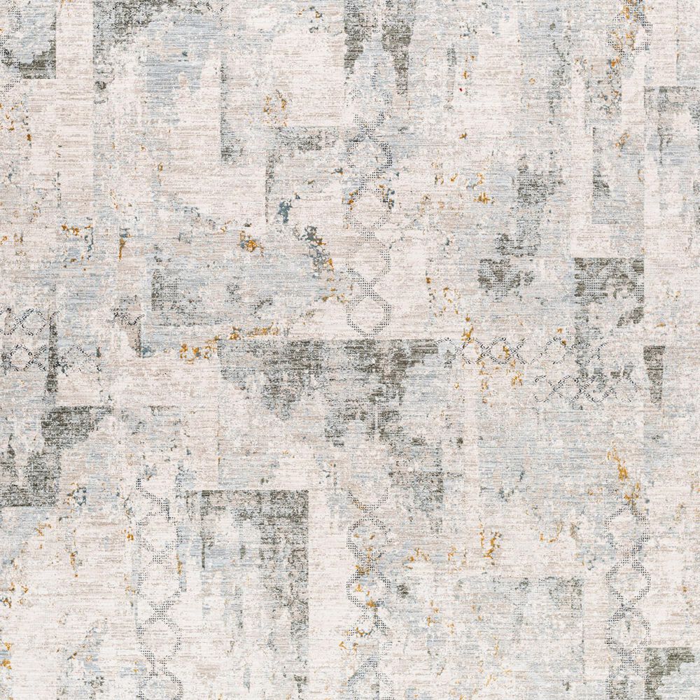 Surya Dresden Taupe, Off-White, Dusty Sage, Deep Teal, Light Gray, Mustard and Ink Blue 2'7" x 7'3" Runner, , large