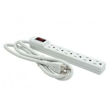 MetraAV 6 Outlet Power Strip in White, , large
