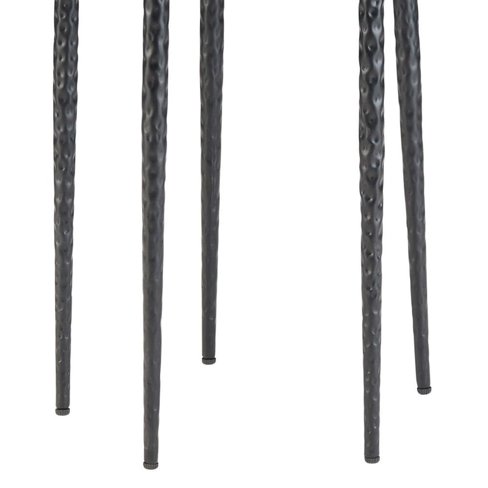 Slatehouse Celia Round Accent Table in Black and White, , large