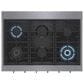 Bosch 36" Gas Cooktop with 6 Burners in Stainless Steel, , large