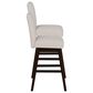 Linon Home Decor Cyrus Swivel Bar Stool in Brown (Set of 2), , large