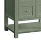 James Martin Vanities Breckenridge 30" Single Bathroom Vanity in Smokey Celadon with 3 cm Victorian Silver Quartz Top and Rectangular Sink, , large