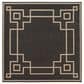Surya Alfresco 8"10" Square Black, Brown and Beige Indoor/Outdoor Area Rug, , large