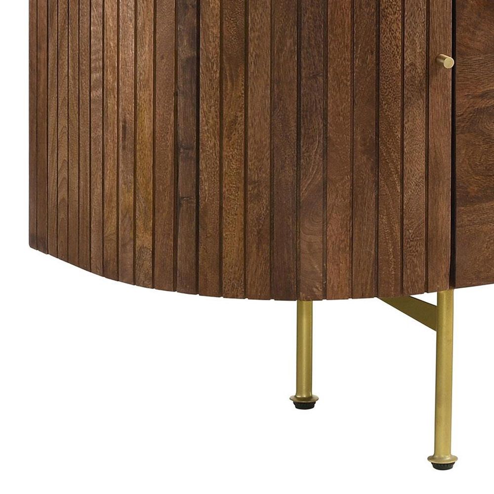 Pacific Landing Ortega 4-Door Sideboard in Natural, White and Brass, , large