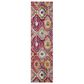 Safavieh Monaco MNC265Q 2"2" x 8" Red and Blue Runner, , large