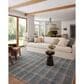 Angela Rose Ember 3"6" x 5"6" Blue and Beige Area Rug, , large