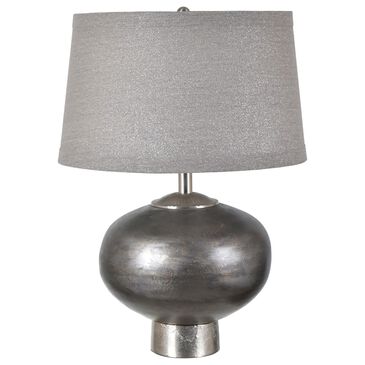 Crestview Collection Morrow Textured Table Lamp in Silver, , large