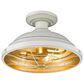 Golden Lighting Bartlett Semi-Flush in French White, , large
