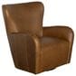 Huntington House Swivel Chair in Cognac Leather, , large