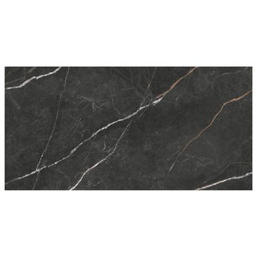 Dal-Tile Perpetuo Infinite Black 12" x 24" Polished Porcelain Floor Tile, , large