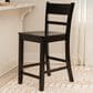 Linon Home Decor Torino Villa Counter Stool in Black, , large