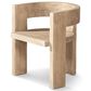 Jennifer Taylor Home Soren Arm Dining Chair in Heritage Light Natural Brown, , large