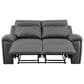 Steve Silver Gaston Manual Reclining Loveseat in Graphite Gray, , large