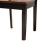 Baxton Studio Nicolette Side Chair in Dark Brown and Walnut Brown (Set of 2), , large