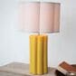 Teak Interiors Collected Notions Stoneware Fluted Scalloped Table Lamp in Mustard, , large