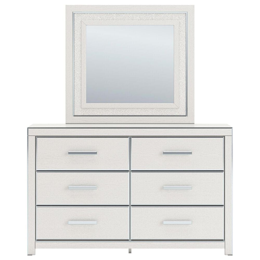 Ashley Zuraleus 4-Piece King Upholstered Storage Bedroom Set in Matte White, , large
