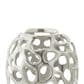 Maple and Jade 19" Cutout Coral Decorative Vase in Satin Silver, , large