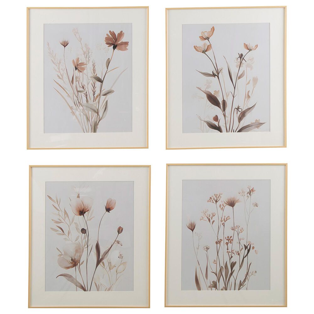 Ashley Chettings 23" x 27" Wall Art in Beige, Gray and Blush (Set of 4), , large