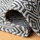 Safavieh Martha Stewart Cotton MSR402H 4" x 6" Charcoal and Grey Area Rug, , large