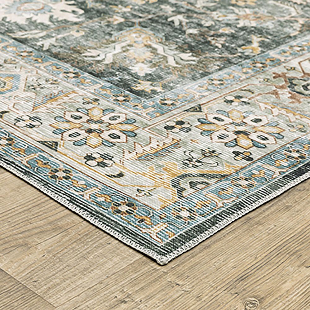 Oriental Weavers Charleston Floral 2&#39; x 3&#39; Charcoal Area Rug, , large