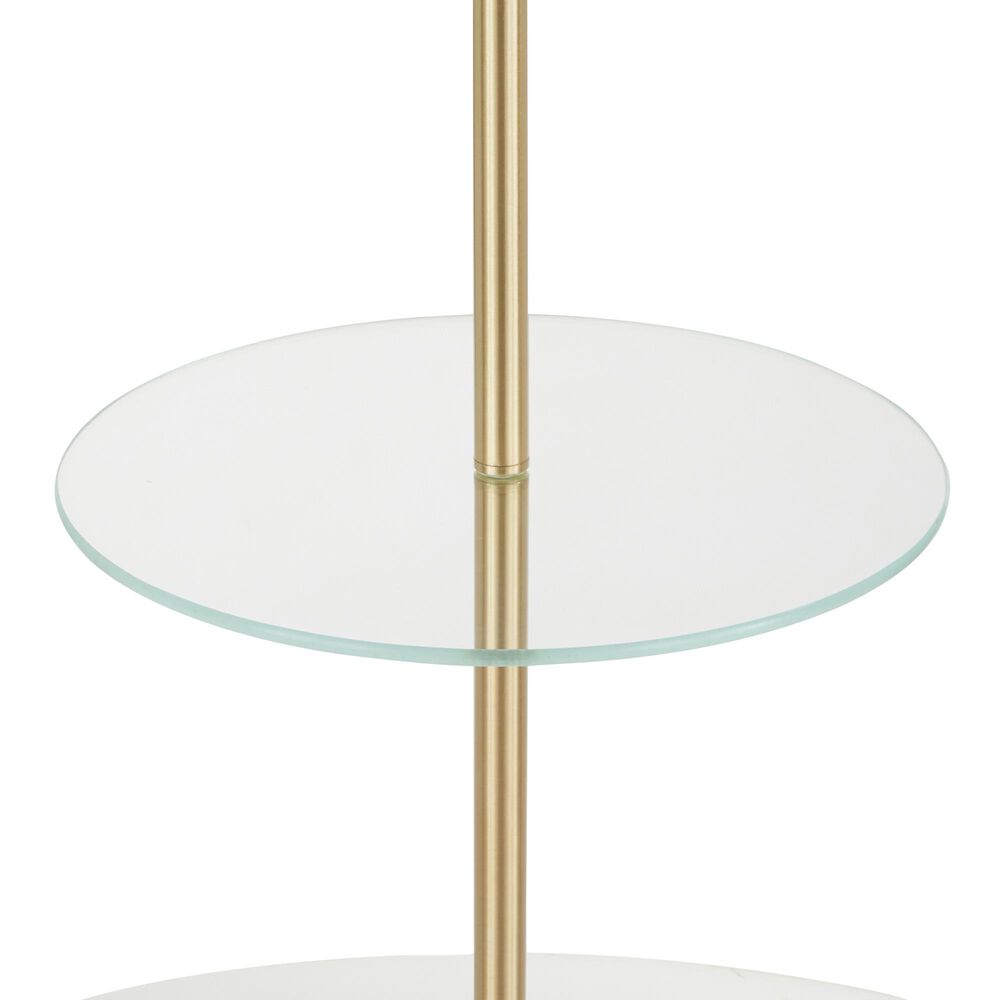 Lumisource Chloe Floor Lamp in White and Gold, , large