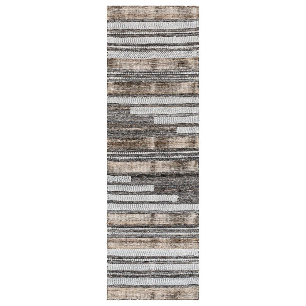 Surya Azalea 2"6" x 8" Black, Taupe, White and Brown Runner, , large