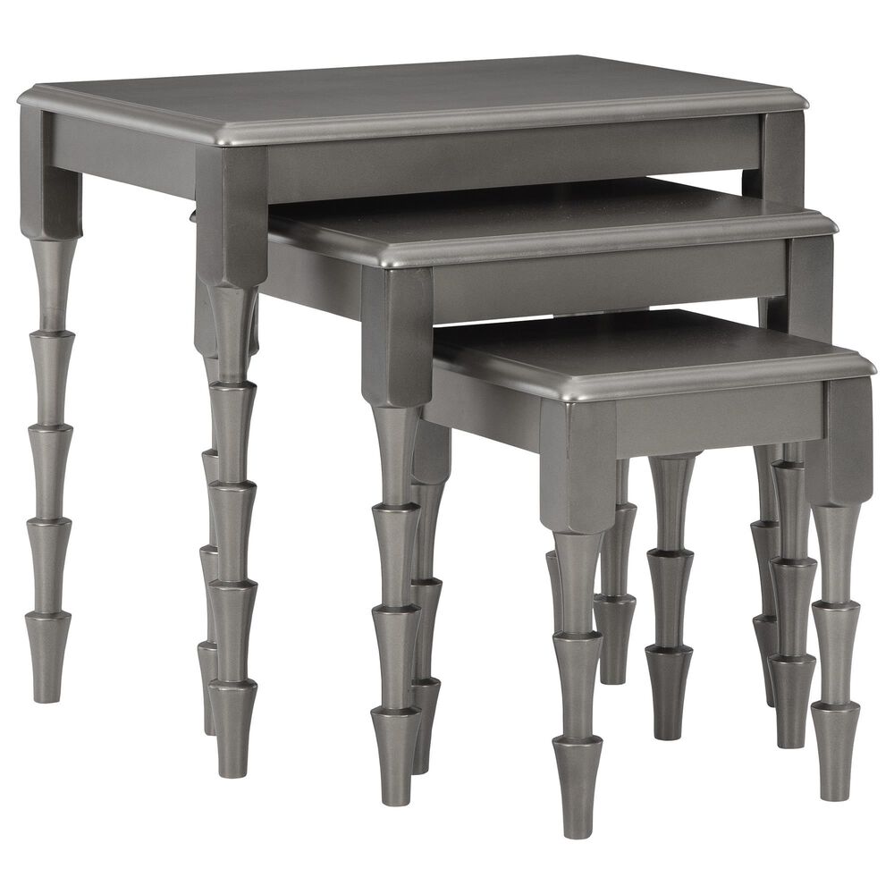 Ashley Larkendale 3-Piece Nesting Table Set in Metallic Gray, , large