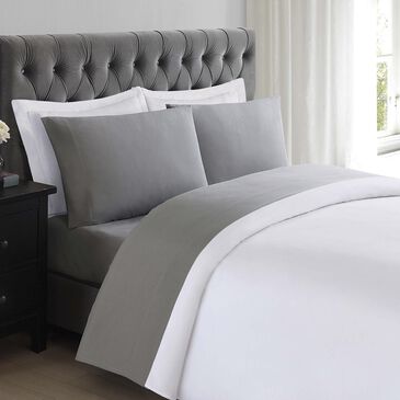 Pem America Truly Soft Everyday 3-Piece Twin Sheet Set in Grey, , large