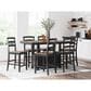 Ashley Wildenauer Counter Height Dining Table in Brown and Satin Black - Table Only, , large