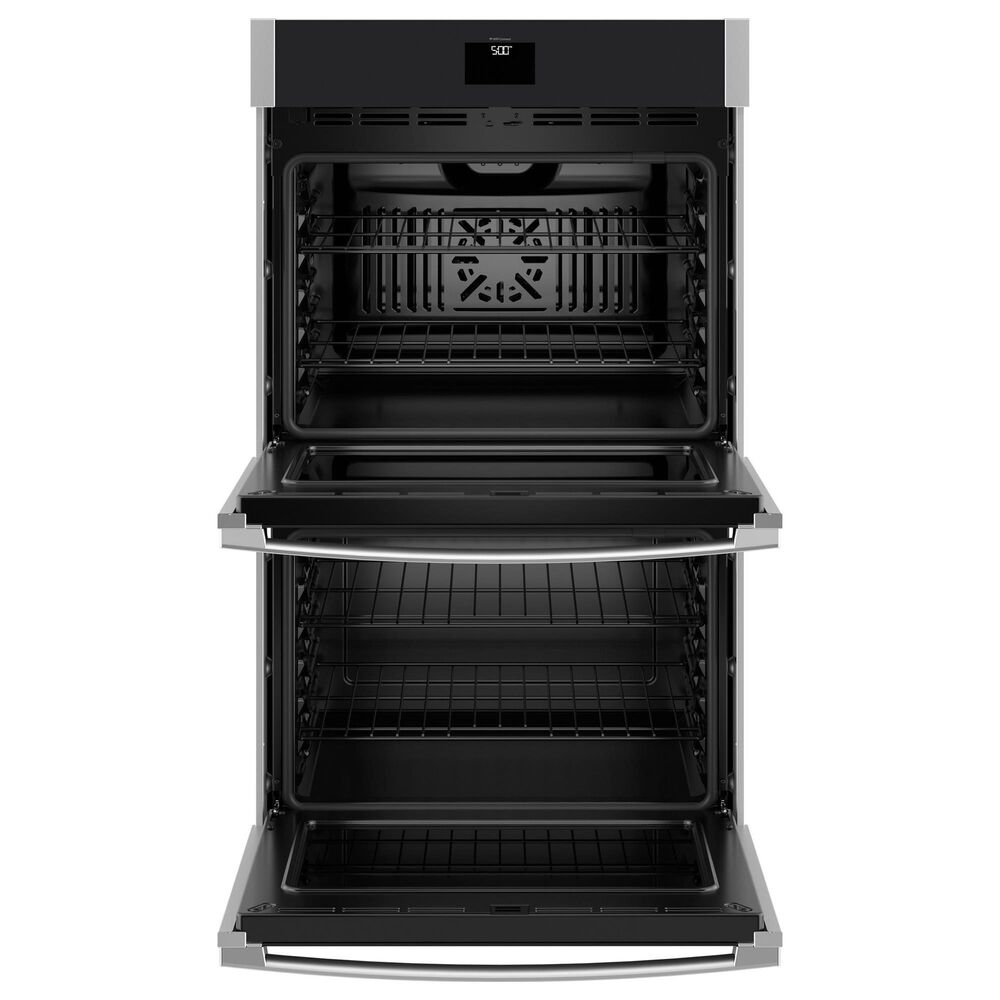 GE Appliances 2-Piece Kitchen Package with Stainless Steel 10 Cu. Ft. Double Electric Wall Oven and Black 30&quot; Electric Cooktop, , large