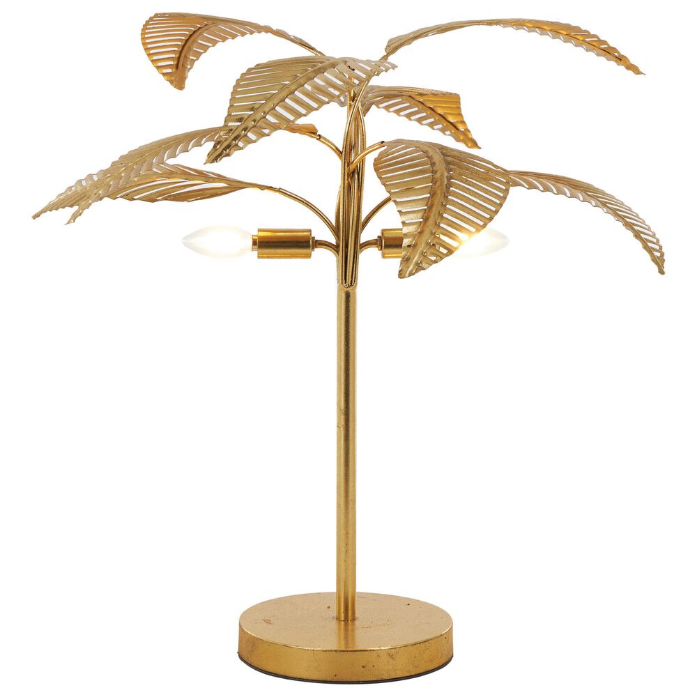 Maple and Jade 26" Metal Tree Table Lamp with Round Base in Satin Gold, , large