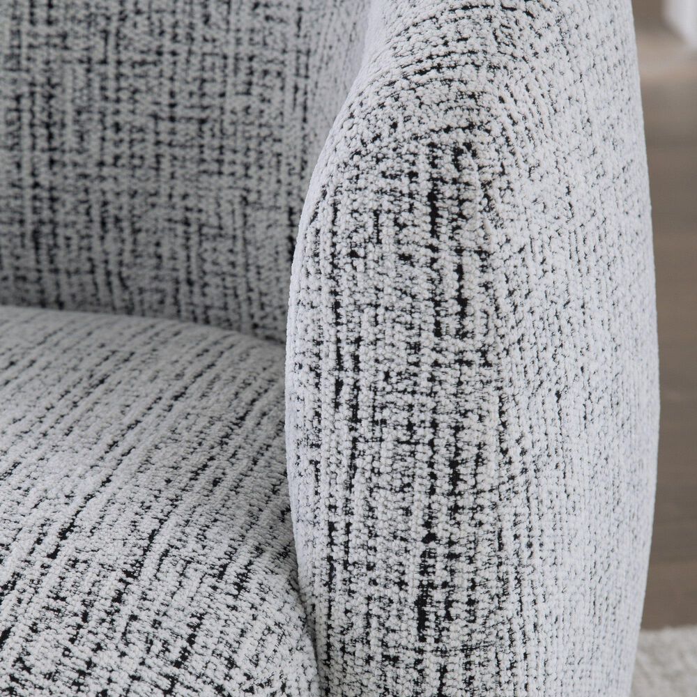 Simeon Collection Tatum Swivel Accent Chair in Nightshade, , large