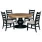 Millenium Ridgester 5-Piece Rectangular Dining Set in Light Brown and Matte Black, , large