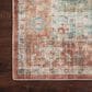 Loloi II Heidi 2" x 5" Terracotta and Aqua Area Rug, , large