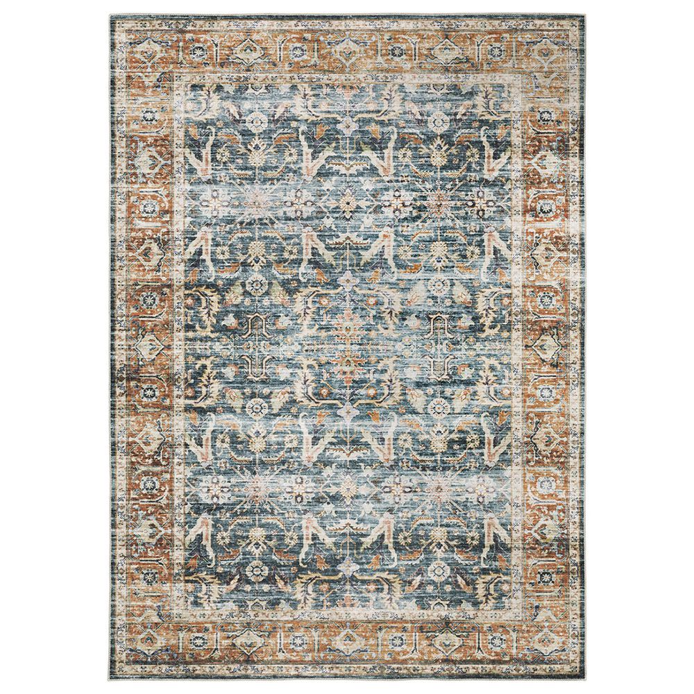 Oriental Weavers Charleston Distressed CHA06 3"6" x 5"6" Blue Area Rug, , large